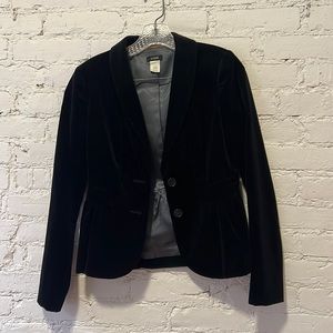 Jcrew black velvet blazer